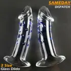 Glass Dildo Crystal Anal Plug Bead Thread Thruster Butt Plug Dildo Dong Sex Toy