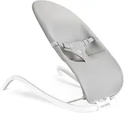 Munchkin Spring Baby Bouncer and Rocker Seat, 2-in-1 Design, Portable and Lightweight with 3 Recline Positions, Grey