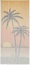 Bamboo Beaded Curtain for Doorway, Door Beads Curtains, Hanging Bamboo Curtain for Closets, Door Beads Decoration, Bamboo Beads for Doorways, 90x200 cm
