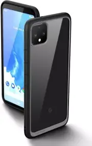 SUPCASE for Google Pixel 4, Protective Clear Case Slim Bumper Back Cover BLACK