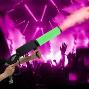 Handheld CO2 Fog Machine Smoke Machine with RGB Lights Cannon Jet Machine Sta...