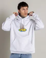 [Worship Supplies] Worship Supplies Men's Going Nuts Hoodie in Snow Marle White Size Large L Snow Marle White