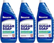 3x Sugar Soap 750ml PRO strength Concentrate Paint Grime Prep Cleaner