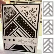 Stitching Rectangular Background Board Cutting Die' N9G8 нф R3I9