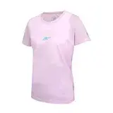 在飛比找遠傳friDay購物優惠-ASICS 女短袖T恤-運動 上衣 休閒 吸濕排汗 粉紅白藍