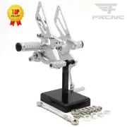 CNC Front Rearsets Footpeg Footrest Pegs Mount For NINJA 250 EXC250 08-12 Silver