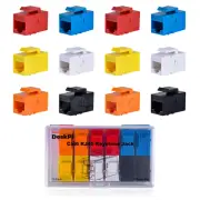 Deskpi Rackmate Accessories 12 Port Cat6A RJ45 Keystone Jacks