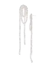 Shashi Imitation Pearl Knotted Shoulder Sweeping Drop Earrings