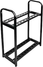 18 Hole Club Rack - 83x27x10cm Wood Shelf, Compact Stand | Multi-Slot Holder System, Durable Display Solution, Organizer for Corner Collection, Home Practice Setup Convenience
