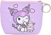 [Hemasa] Hello Kitty Purse Coin Purses Cartoon Printed PU Melody Cute Wallet Bag Keychains Storage Bag Sanrio Kuromi Kawaii Mini Pouch, 8