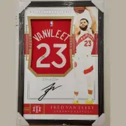 Fred VanVleet Toronto Raptors Signed Jersey - National Treasures Framed **JSA A