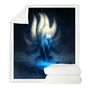 Animal Art Divine Within God Wolf Throw Blanket