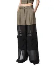 Pinko River Mixed Media Pants