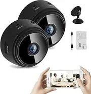Spy Focus Magnetic Mini Security Camera Outdoor, 2024 New Mini Security Camera, 1080p Hd Wireless Magnetic Security Camera, Pet Monitor, Nanny Cam Wireless Camera for Home Office Security (2Pcs)