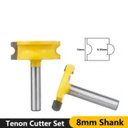 2pcs Flute & Bead Router Bit Set Canoe Joint Router Bits Woodworking Cutter Tool