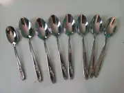 International Silver Silverplate MAGIC ROSE 8 Spoon 1847 Rogers Bros