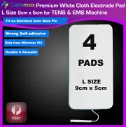 Large 5cm x 9cm Cloth Electrode Pads for TENS Machine CIRCULATION PIN TYPE x 4