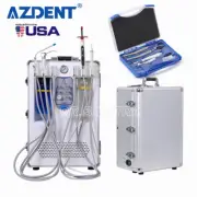 Unidad de suministro Dental portátil 4Hole con Kit de pieza de mano y escala ult
