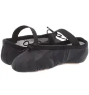 Dansoft Bloch Womens Black Leather Full-Sole Ballet Shoes Size 6C