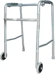 Walker, Walker - Healthcare Folding Lightweight Aluminium Walking Frame with Wheels Little Surprise