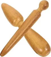 2Pcs Wooden Massage Sticks Durable Handheld Massage Tool for Body Relaxation for Home and Travel Mother Day and Special Occasions