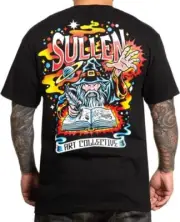 Sullen Clothing "Mighty Wizard " Mens tee Art Collective tattoo black