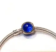NEW Genuine Pandora Charm 792095NCB Blue Radiant Droplet Iridescent Blue ALE