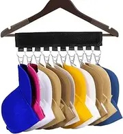 Hat Hanger Cap Holder Hat Clip Organiser,H HOME-MART Storage for 10 Caps, Hats-for Wardrobe Coat Hangers Hat Rack Hat Holder Hat Organiser to Keep Your Baseball Basketball Peak Sports Caps Tidy