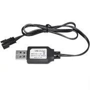 7.4V 800mAh USB Charge Cable SM-3P Positive Plug for LiPo Li-ion RC Toys Battery