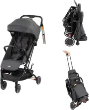 Minny Ultra Compact Trolley Stroller, Mineral Grey - Lightweight, Convenient & F