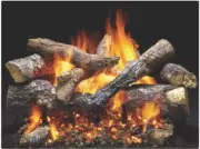 Majestic 18" Fireside Grand Oak 3 Tier 10pc Refractory Log Set, LOGS ONLY, GO318