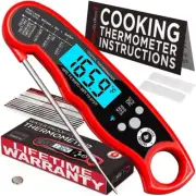 Instant Read Meat Thermometer for Grill and Cooking. Best Waterproof Ultra Fast