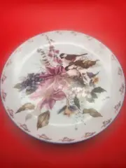 Vintage 8” Decorative Plate Sitting Softly Cyndy Callog Floral Fancies 5434A