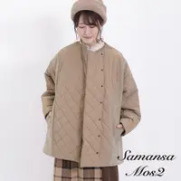 在飛比找蝦皮商城優惠-Samansa Mos2 異素材拼接絎縫大衣外套(FL37L