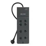 8-Outlet Commercial Surge Protector 8' Cord