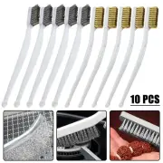 10pcs Wire Brushes Brass Wire Stainless Steel Wire Brushes Metal Rust Cleaning