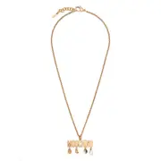[Moschino] Moschino Logo-lettering Necklace ONE SIZE GOLD