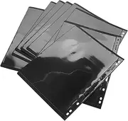 MUSISALY 10pcs Stamp Album Inserts Background Single Row Design for Enhanced Visibility Made from Pet Material for Organizing and Showcasing Stamps and Currency