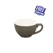6x Cappuccino Cup Slate Grey 200mL Bevande Coffee Cups Tea Hot Chocolate