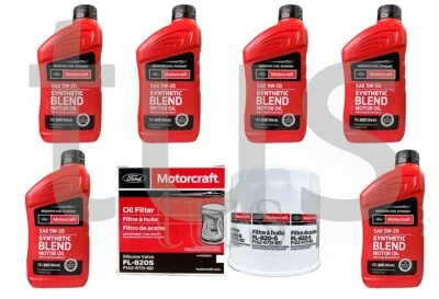 Genuine Motorcraft Oil Change kit for 2008 Ford F150 5.4L V8 FL820S SAE5w20 (for: Ford)
