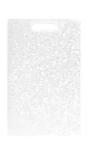 Dexas Classic Jelli Cutting Board with Handle, 9 by 15 inches, White Granite