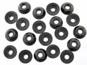 Datsun Flange Nuts- M6-1.0 Thread- 10mm Hex- 16mm Flange- 20 nuts- #193 (for: Subaru)