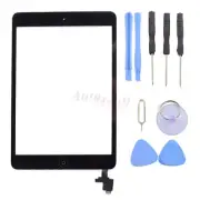 Black Touch Screen Glass Digitizer Replacement+ IC+Home Button for iPad Mini 1 2