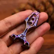 New Titanium Alloy Pocket Pry Bar Crowbar Pendant Bottle Opener Keychain Multi