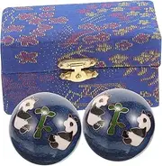 Homoyoyo 2PCS Enamel Balls for Hand Therapy - Massage and Exercise Balls for Improved Grip and Relaxation - for Mindfulness and Physical Wellness