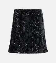 [Dorothee Schumacher] Dorothee Schumacher Floral sequined miniskirt AU 14 blue
