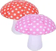Light Mushroom Decor 2pcs Paper Lanterns for Birthday Party Nursery Garden Wonderland Decorations Party Favors