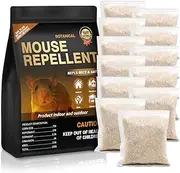 12 Pack Dark Master Mouse Repellent Pouches, Peppermint to Repel Mice and Rats,Agreeable Smell and Environmentally Friendly Rodent Repellent for House Indoor (Floral)