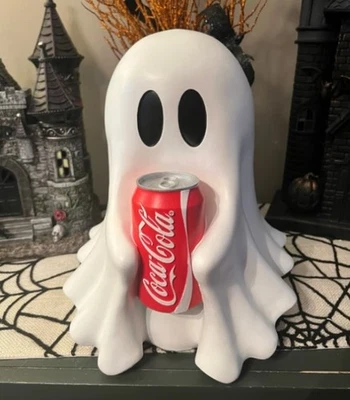 2025 NEW 20CM COCA-COLA Ghost Figurine Holding Diet Coke Can Halloween Decor
