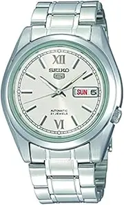 [SEIKO] Mens Analogue Automatic Watch with Stainless Steel Strap SNKL51K1, Silver, Bracelet, Silver, Bracelet